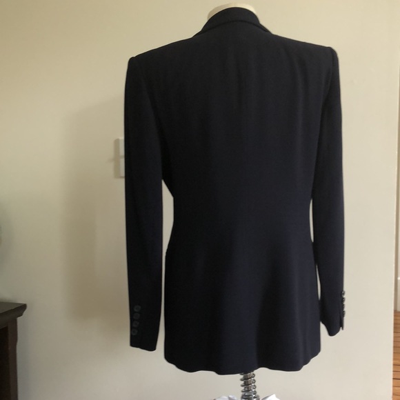 Sz 6 /8 Rare Lauren Ralph Lauren Y2K Padded Shoulder Blazer Suit - Picture 4 of 14